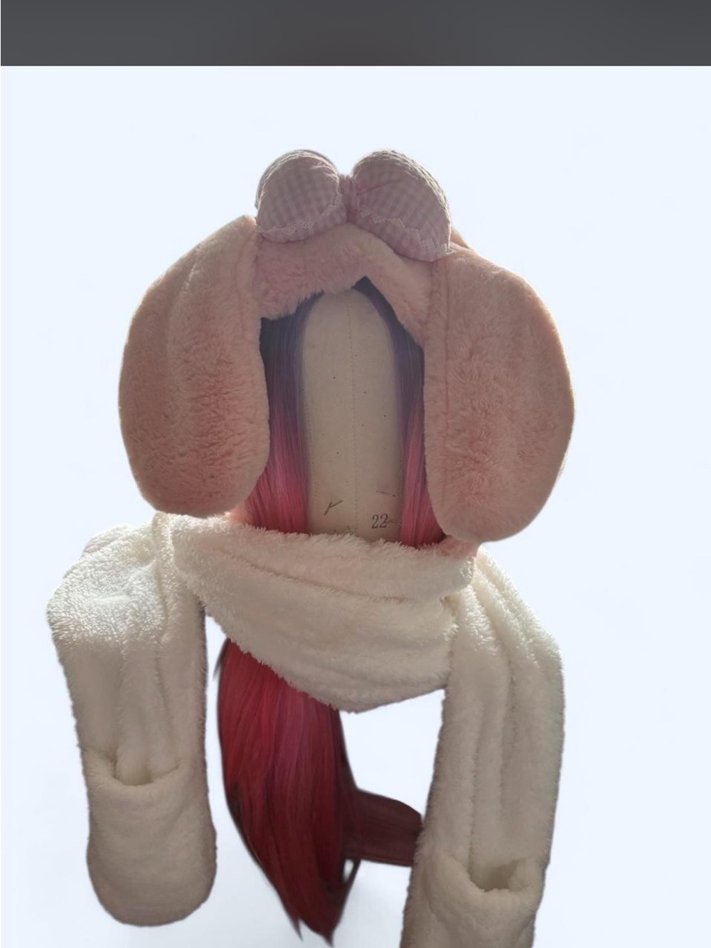 Dear My Love My Melody Hooded Scarf